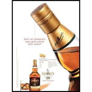 2002 Dewar's Special Reserve Scotch Vintage Print Ad San Francisco World Spirits